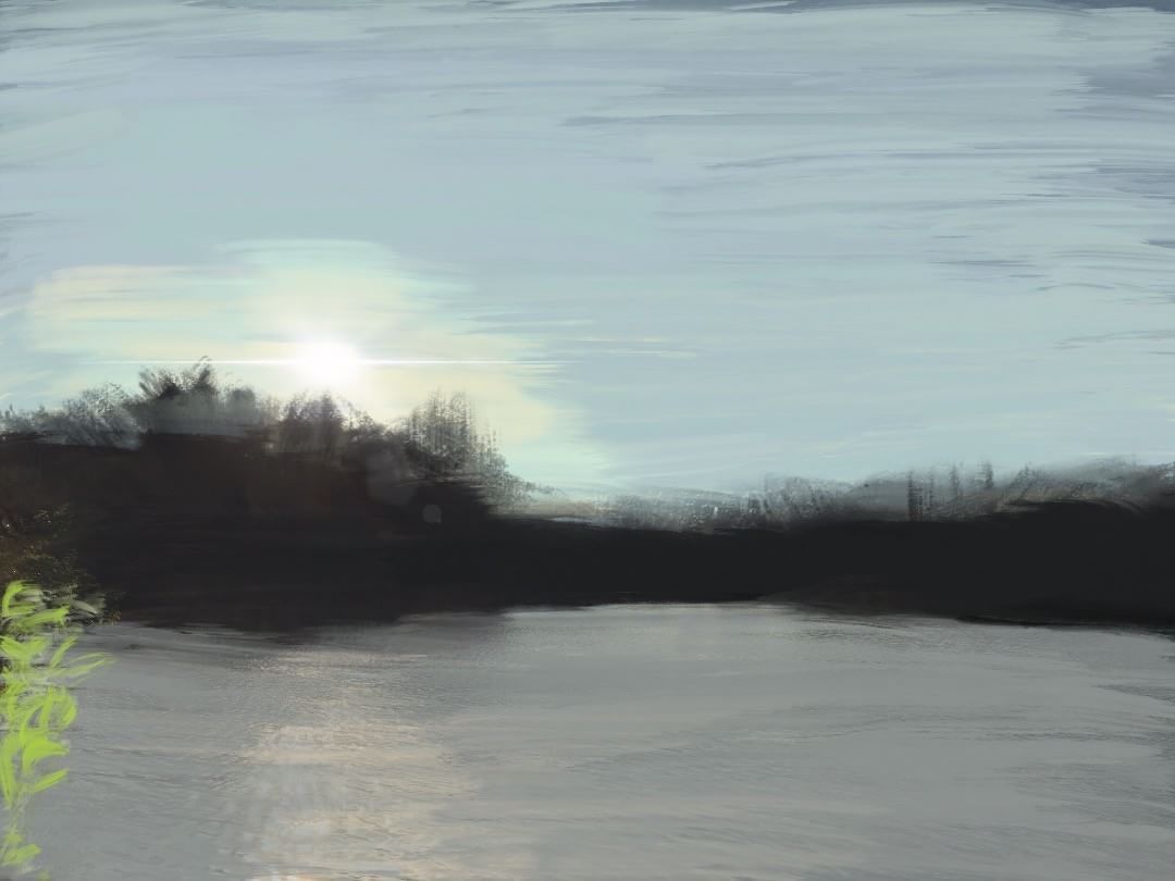 Lake painting