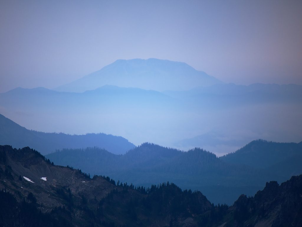 Mount Saint Helens as seen from Mount Rainier