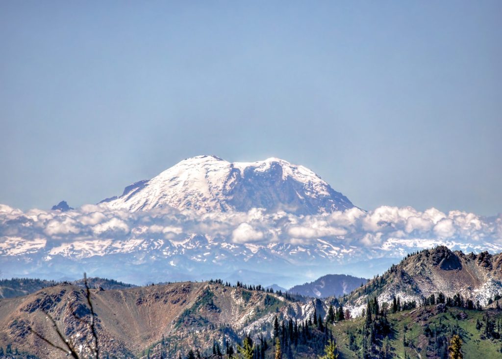 Mt. Rainier as seen from Bootjack Mountain